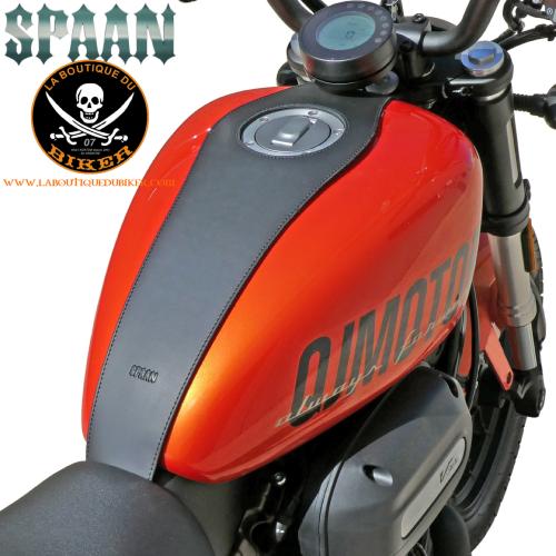 Couvre Réservoir QJ MOTOR SRV 300...SP1885M MARRON...LA BOUTIQUE DU BIKER