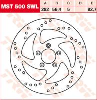 DISQUE DE FREIN HD FL BIG TWIN 2000-2007 AVANT GAUCHE...PE17102230 TRW FRNT  FRNT BRK DISC XL/BT SWPT LEFT 17102230 / MST500SWL