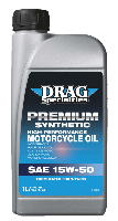 HUILE MOTEUR SAE 15W50 1 Litre HARLEY et MOTO CUSTOM SYNTHETIQUE...DRAG SPECIALTIES OIL E-DRAG 15W50 SYN 1L 36010844 / 503215