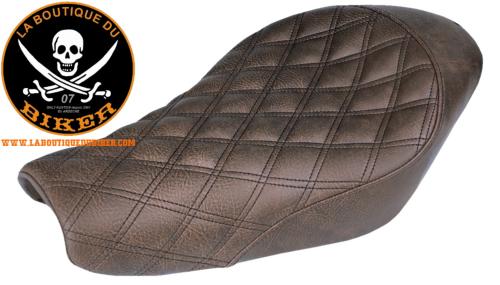 SELLE HD SPORTSTER 2004-2022 RÉSERVOIR 12.50 Litres SADDLEMEN SEAT SELLE SOLO 06-22 XL MARRON 08040663 / 807-11-002BLS