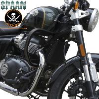 BARRE DE PROTECTION MOTEUR ROYAL ENFIELD Super Meteor 650...SP1890NE NOIR...SPAAN-LABOUTIQUEDUBIKER