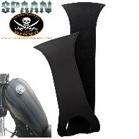 Couvre Réservoir HARLEY DAVIDSON SPORTSTER XLM/XLN/XL Cuir Noir SP0977...TANK-PANEL SPAAN LA BOUTIQUE DU BIKER