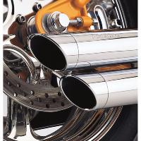 POTS HARLEY DYNA FXD 1995-2005 COBRA SPEEDSTER SLASH-DOWN CHROME...COBRA EXHAUST S/D 91-05 DYNA 18000088 / 6855