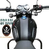 Couvre Réservoir BENELLI Imperiale 400 Cuir Noir...SP1897 TANK-PANEL...SPAAN LA BOUTIQUE DU BIKER